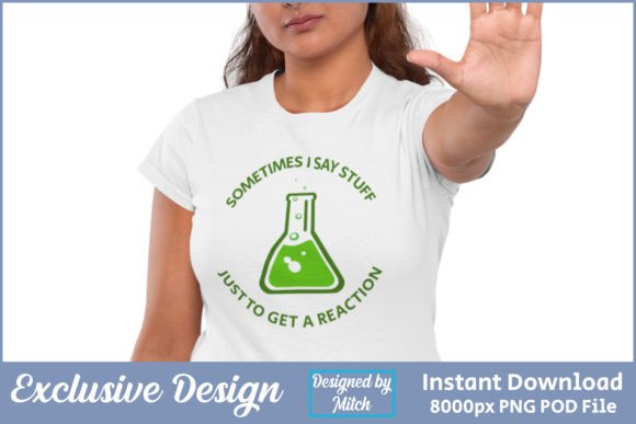 Chemical Reaction Graphic T-Shirt Design: Spark Conversation