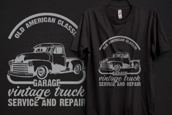 Classic Truck T-shirt Design: A Vintage Graphic for Modern Creators