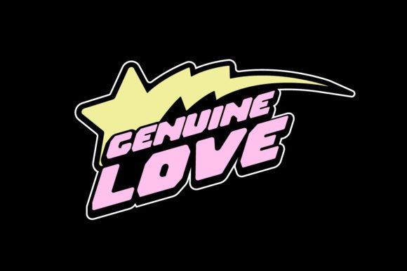 Genuine Love Y2k Graphic Tee Design: Aesthetic Urban Streetwear