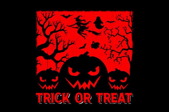 Trick or Treat: A Halloween T-Shirt Graphic for Bold Branding
